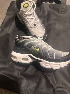 Nike Gray and Lime Green Air Max Running Sneakers
